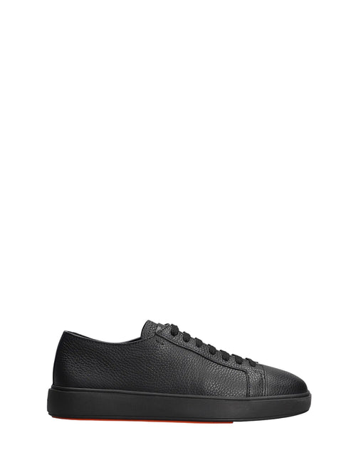 Santoni sneaker Dames in pelle da uomo black