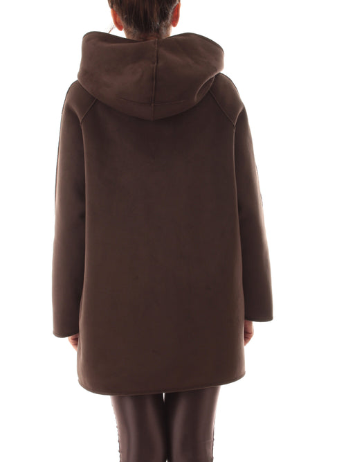 Emme Marella GAVETTA caban reversibile da donna testa di moro