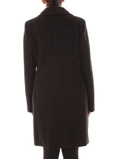 Emme Marella ACERBI cappotto monopetto da donna nero