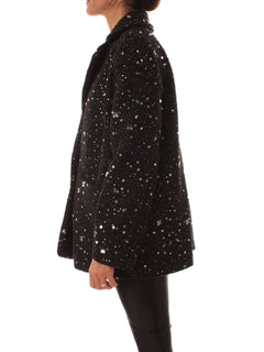 Emme Marella RANCH cappotto con paillettes da donna nero