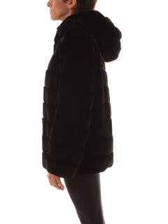 Emme Marella SEM ecopelliccia da donna nero