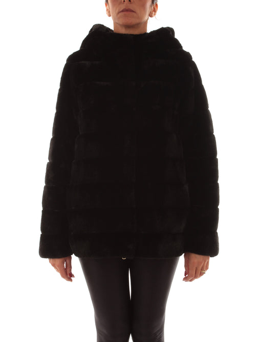 Emme Marella SEM ecopelliccia da donna nero