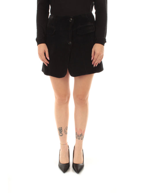 Emme Marella DERNA gonna in velluto da donna antracite