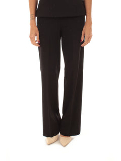 Emme Marella POLA pantaloni dritti da donna nero