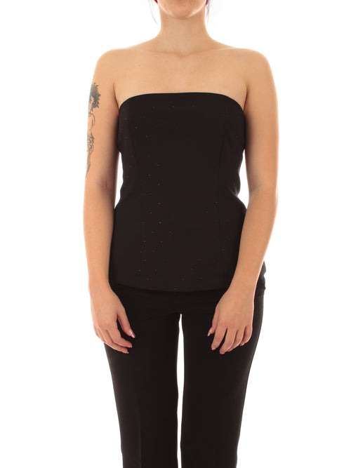 Emme Marella SULMONA top a fascia da donna nero
