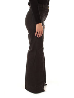 Emme Marella RUSPA pantalone slim flare da donna grigio scuro