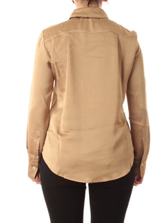Emme Marella FLERES camicia in raso martellato da donna miele
