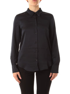 Emme Marella FLERES camicia in raso martellato da donna blu