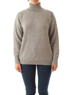 Emme Marella DORATO maglia oversize con collo alto da donna grigio