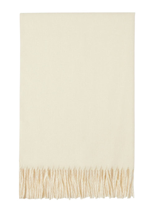 Emme Marella NUBE stola con frange da donna burro