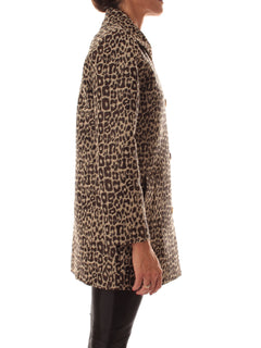 Iblues RELAX cappotto animalier da donna beige