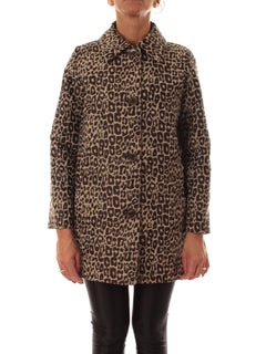 Iblues RELAX cappotto animalier da donna beige
