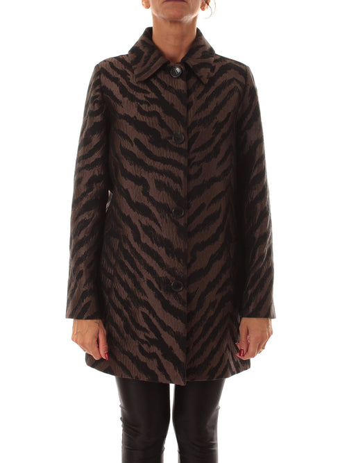 Iblues RELAX cappotto animalier da donna testa di moro