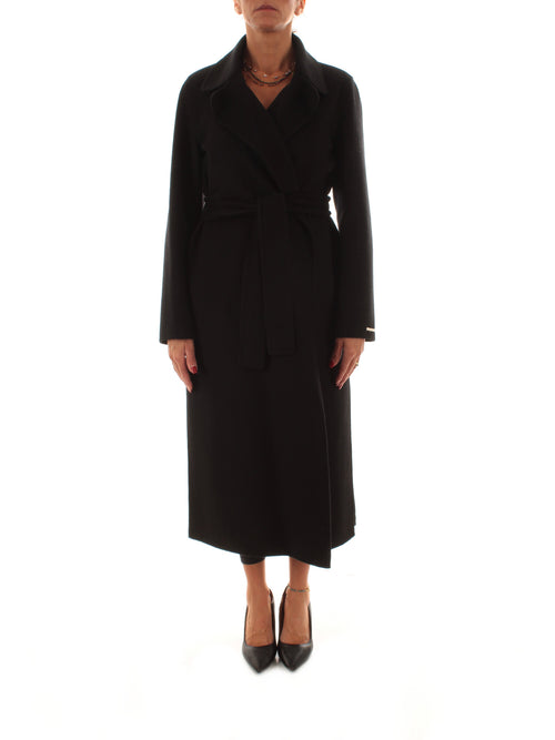 Iblues REUS cappotto doppiopetto da donna nero