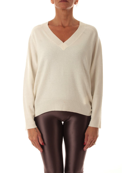 Iblues GAFF maglia misto cashmere da donna off white