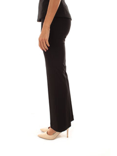 Emme Marella FLARE pantalone dritto da donna nero