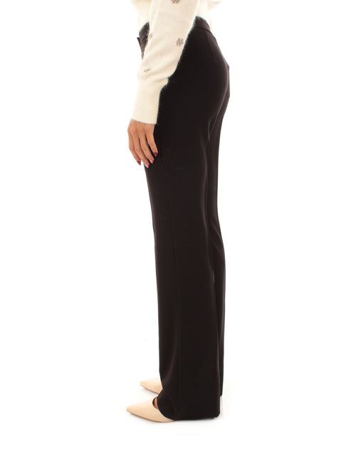 Emme Marella CHIOMA pantaloni semi flare da donna nero