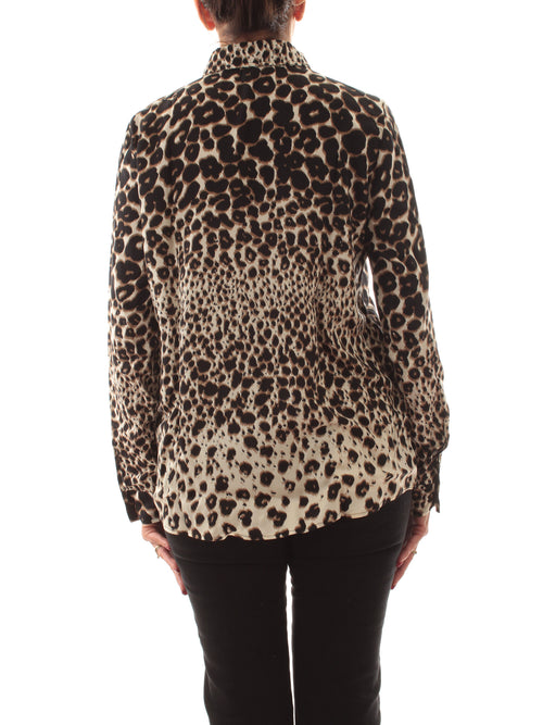 Emme Marella OLIVIA camicia animalier da donna cammello