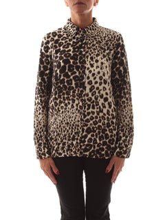 Emme Marella OLIVIA camicia animalier da donna cammello