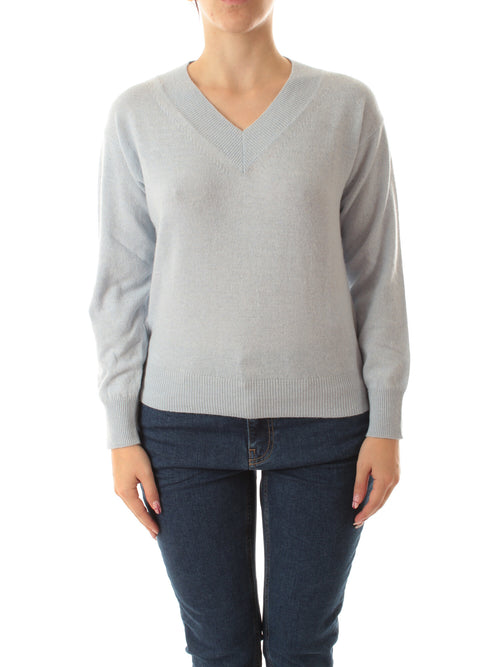 Emme Marella DIMITRI maglia in misto cashmere da donna azzurro