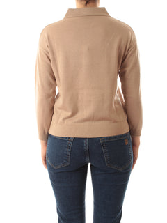 Emme Marella FAVILLE maglia oversize con lurex da donna beige