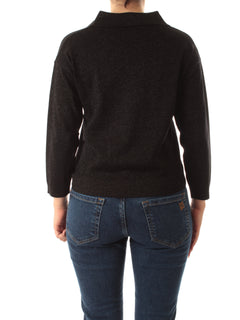 Emme Marella FAVILLE maglia oversize con lurex da donna nero