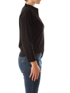 Emme Marella FAVILLE maglia oversize con lurex da donna nero