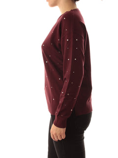 Emme Marella EMBASSY maglia con cristalli da donna bordeaux