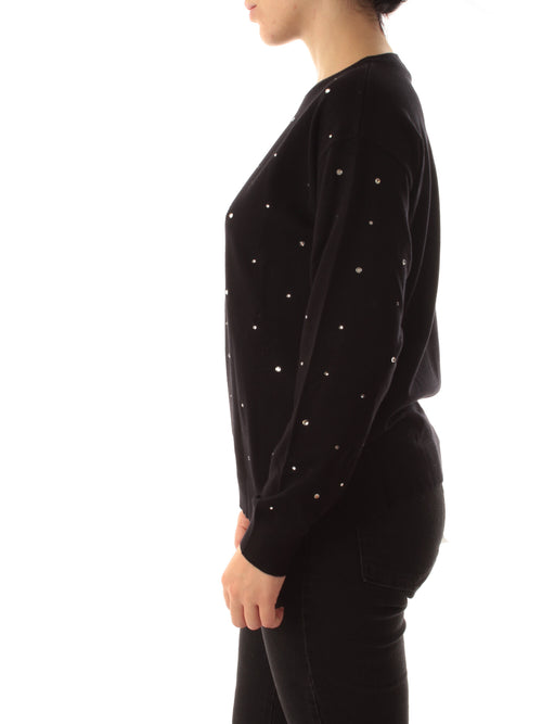 Emme Marella EMBASSY maglia con cristalli da donna nero