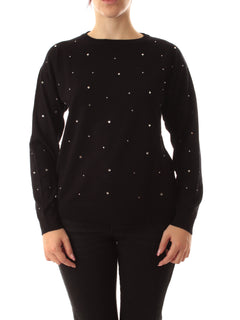 Emme Marella EMBASSY maglia con cristalli da donna nero