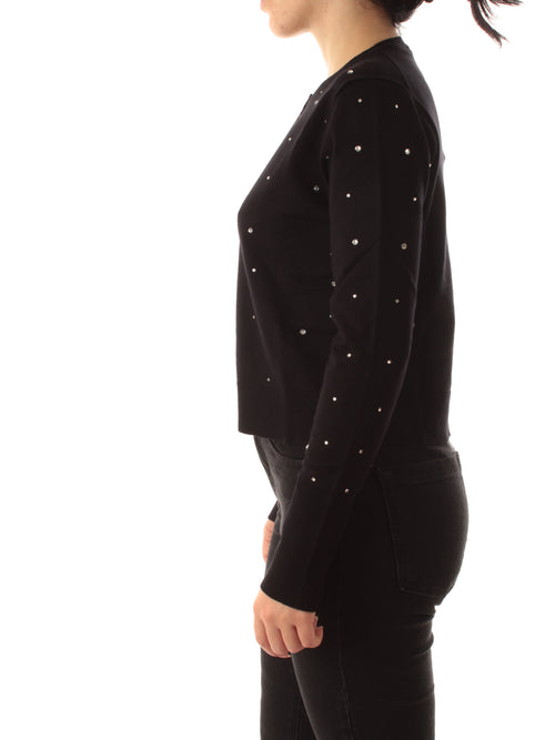 Emme Marella RENA cardigan con cristalli da donna nero
