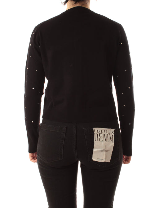 Emme Marella RENA cardigan con cristalli da donna nero