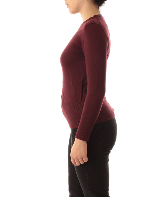Emme Marella DAMIANA maglia con dettagli gioiello da donna bordeaux
