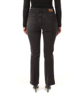Emme Marella IBISCO jeans flare cropped da donna nero stone