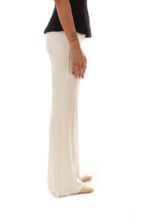 Iblues MARATEA pantalone a zampa da donna bianco