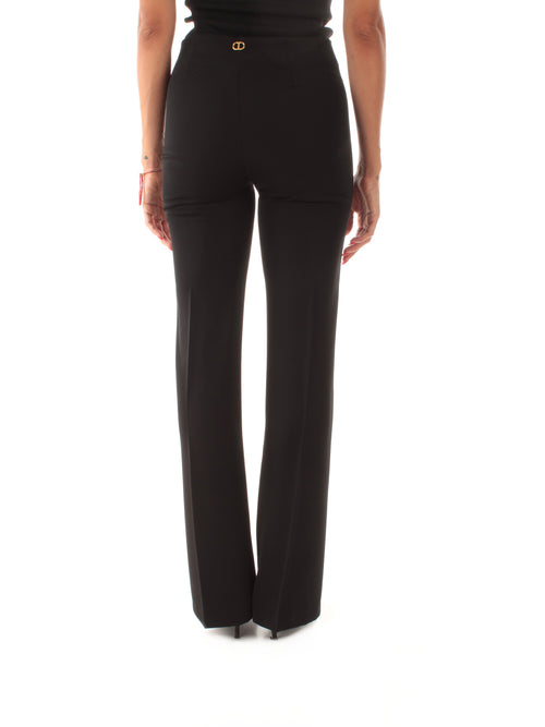 Twinset pantalone da donna nero