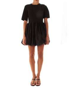Twinset abito con gonna a palloncino da donna nero
