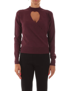 Twinset maglia con cut-out e incrocio da donna winetasting