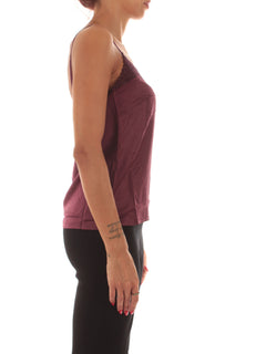 Twinset top in raso con pizzo da donna winetasting