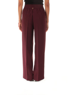 Twinset pantalone a palazzo a vita alta da donna winetasting