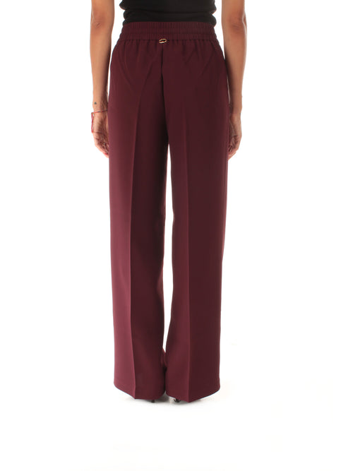 Twinset pantalone a palazzo a vita alta da donna winetasting
