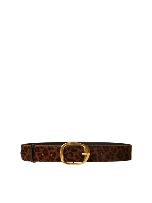 Twinset cintura in pelle animalier da donna