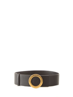 Twinset cintura in simil pelle nero da donna