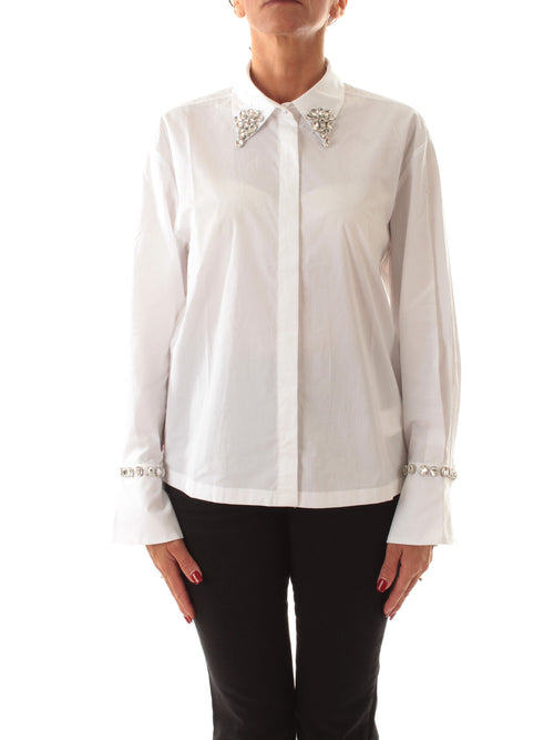 Iblues BRISTOL camicia da donna con ricami bianco