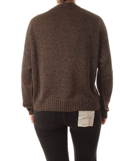 Iblues OCA maglia in filato lurex da donna oliva