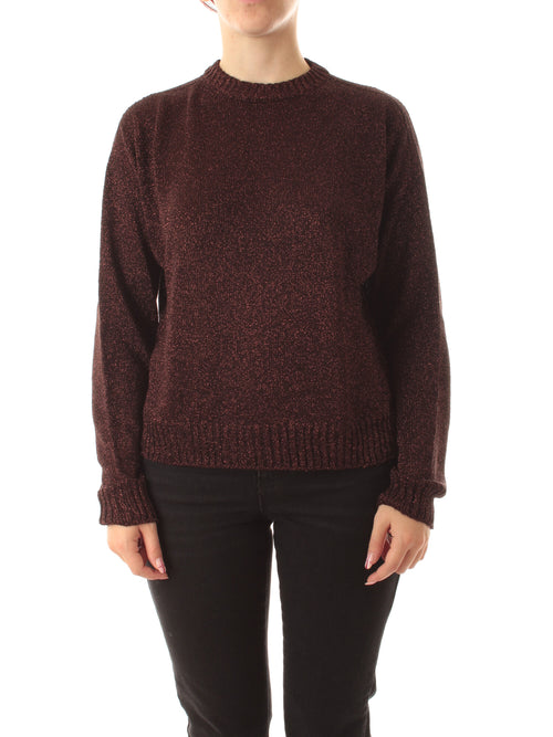 Iblues OCA maglia in filato lurex da donna moka