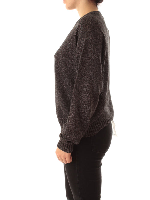 Iblues OCA maglia in filato lurex da donna asfalto