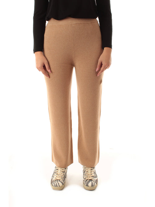 Iblues NANON pantalone in maglia da donna camel