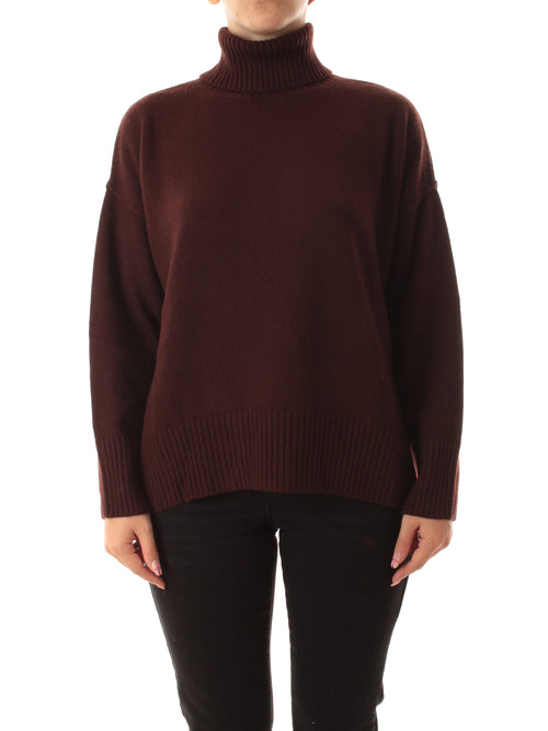 Iblues SELCE maglia dolcevita da donna cioccolato