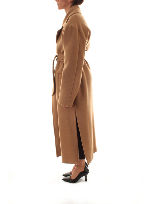 Emme Marella CADMIO cappotto in panno doppio da donna cammello